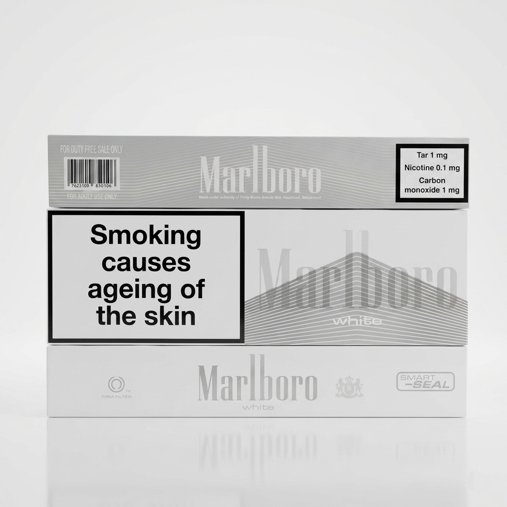 Marlboro White Cigarette – 1mg Tar – 20 Sticks Pack