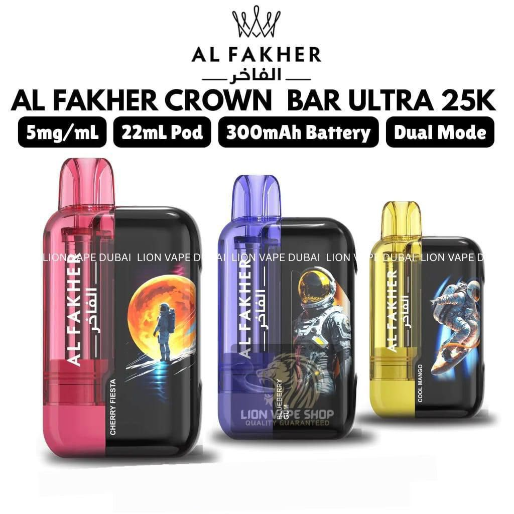 Al Fakher Crown Bar Ultra 25K Puffs Disposable Vape