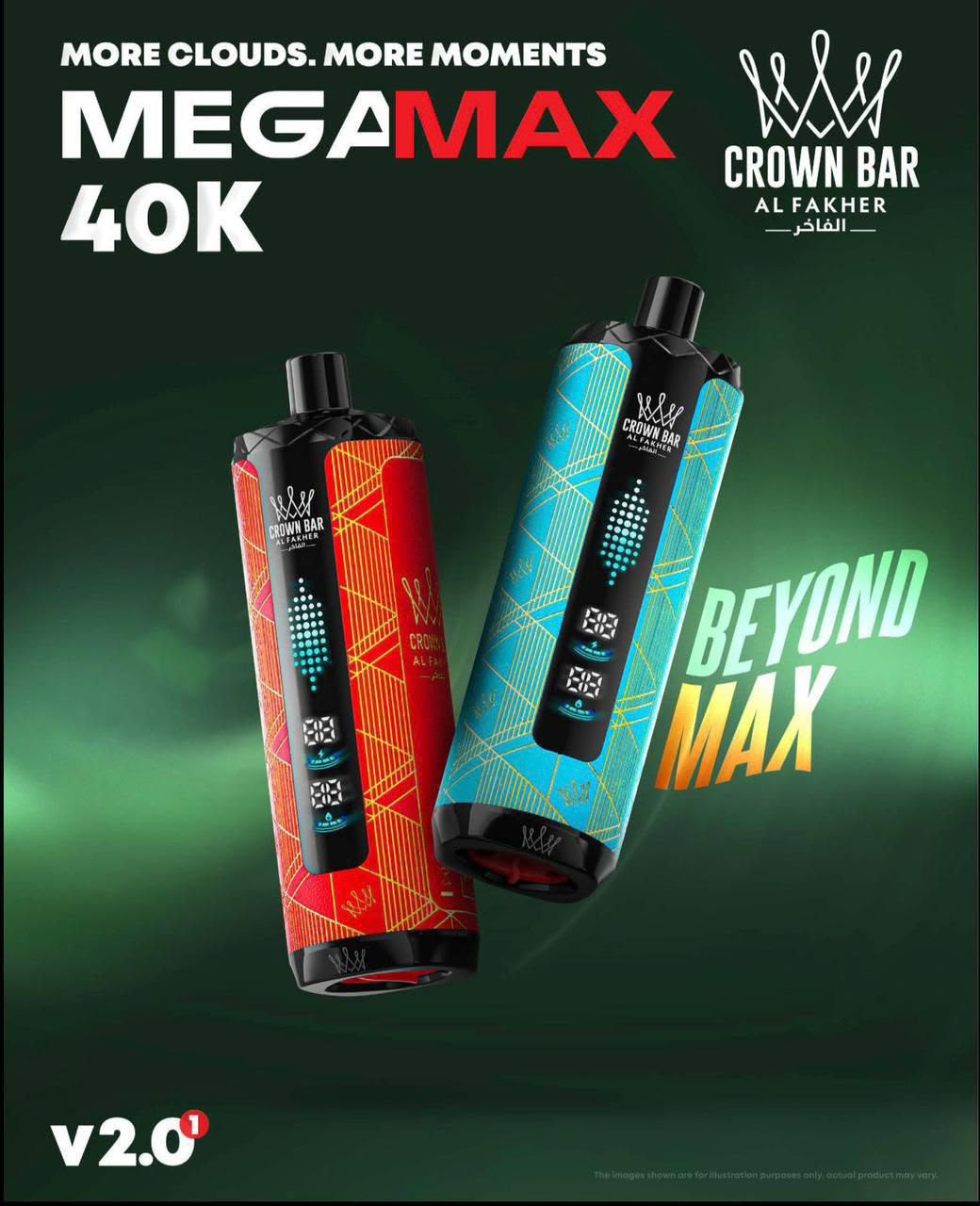 Crown Bar Al Fakher MegaMax 40K Puffs Disposable Vape
