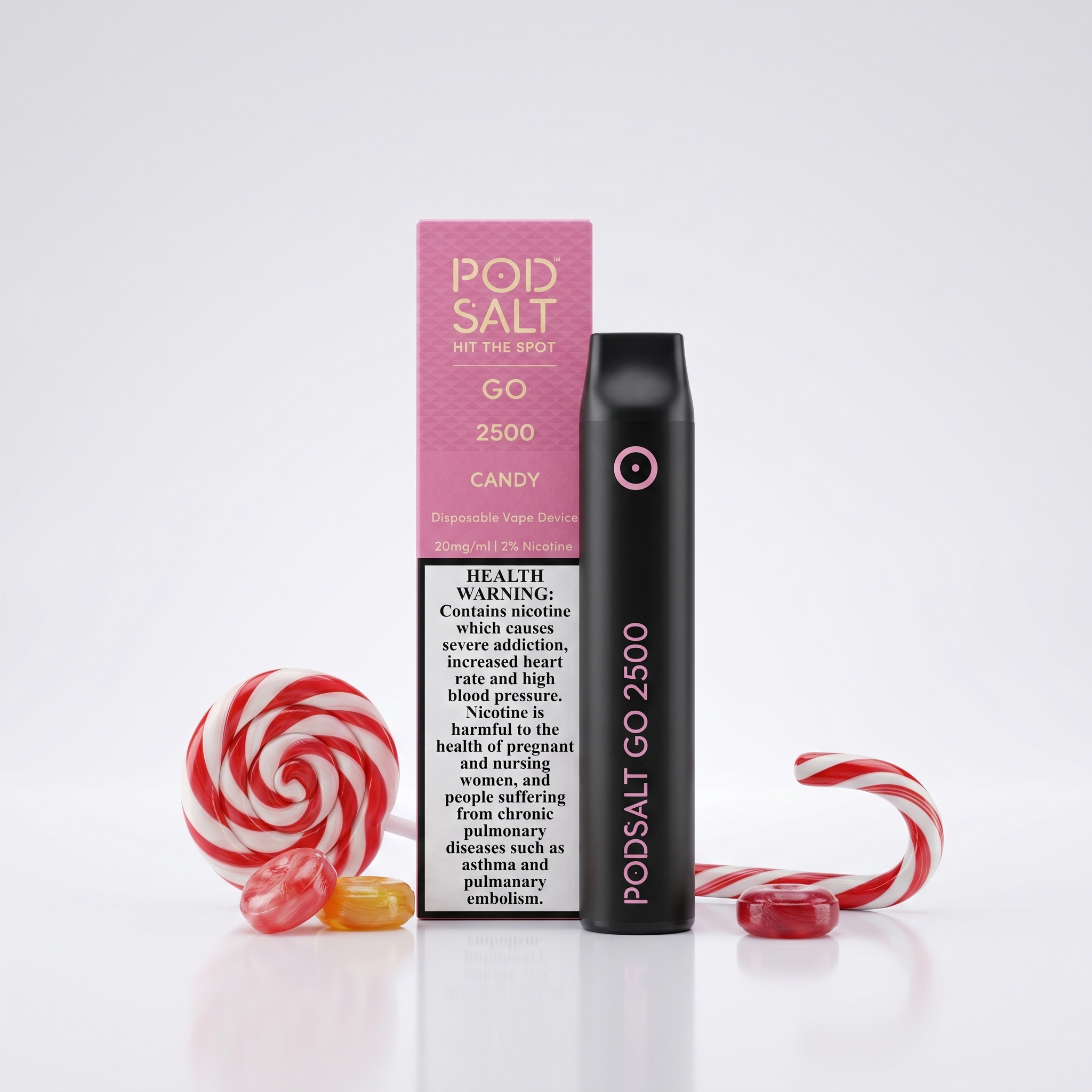 Pod Salt Go 2500 Puffs Candy Flavor Disposable Vape
