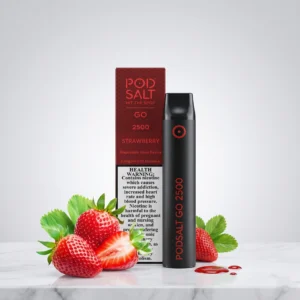Pod Salt Go 2500 Puffs Strawberry Flavor Disposable Vape