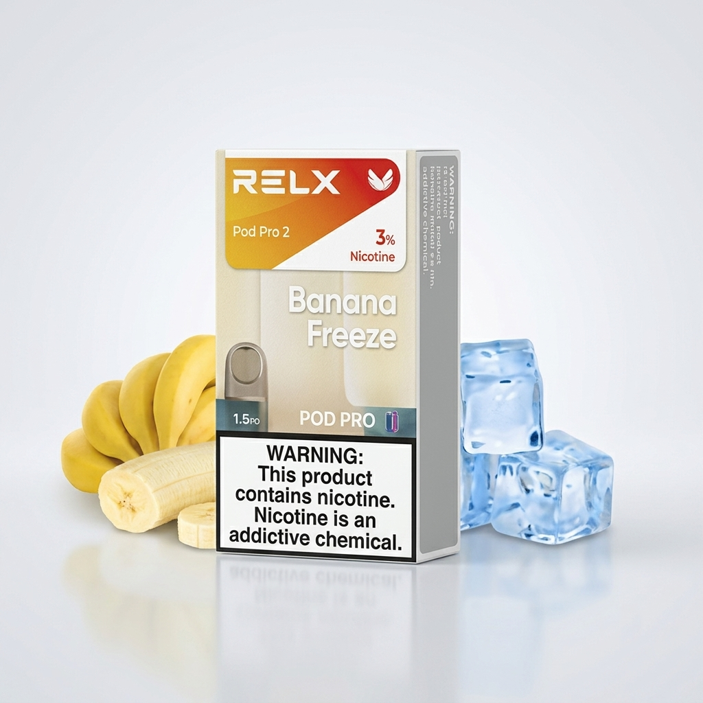 RELX Pod Pro 2 Banana Freeze | Creamy Banana & Icy Menthol