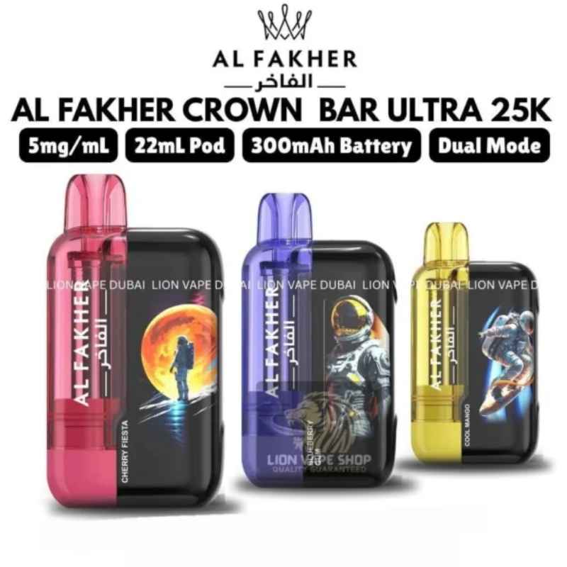 Al Fakher Crown Bar Ultra 25K Puffs Disposable Vape