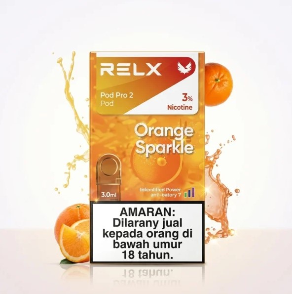RELX Pod Pro 2 Orange Sparkle 3% in Dubai